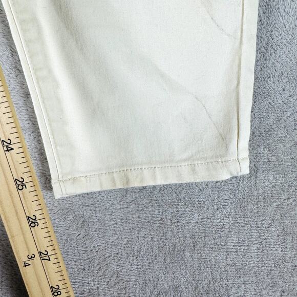 Curve Appeal Jeans Womens 14 Pale Yellow Denim Minimalist Jeggings High Rise - Picture 11 of 11